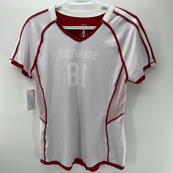 Nike STANFORD Red w/ White Print T-Shirt Men's Size Med Regular Fit #18 - Picture 5 of 9